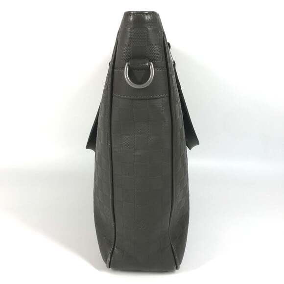 LOUIS VUITTON Authentic Brown Damier Leather Tote Bag - Picture 3 of 16